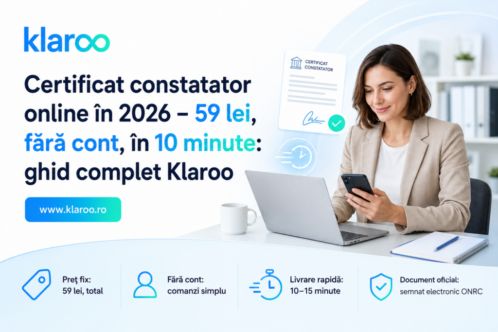 Certificat constatator online în 2026 – 59 le