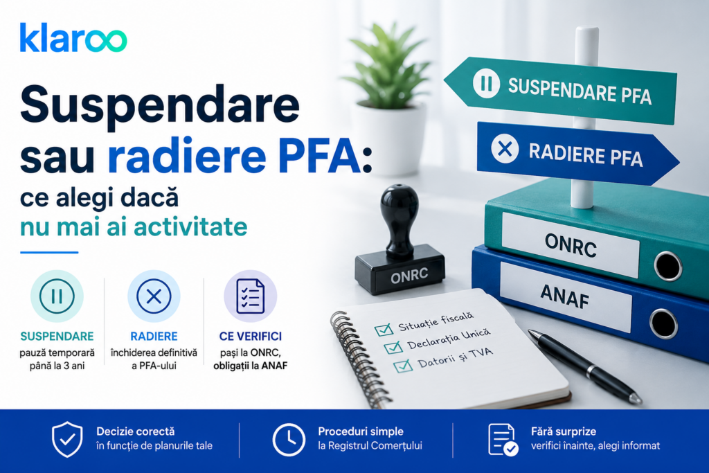 Suspendare sau radiere PFA ce alegi dacă nu mai ai activitate
